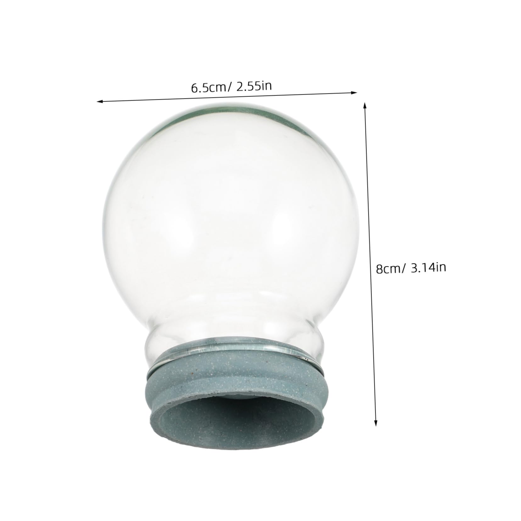 STOBAZA DIY Snow Globe Making Kit Clear Empty Snow Globes with Caps for Decoration and Crafts