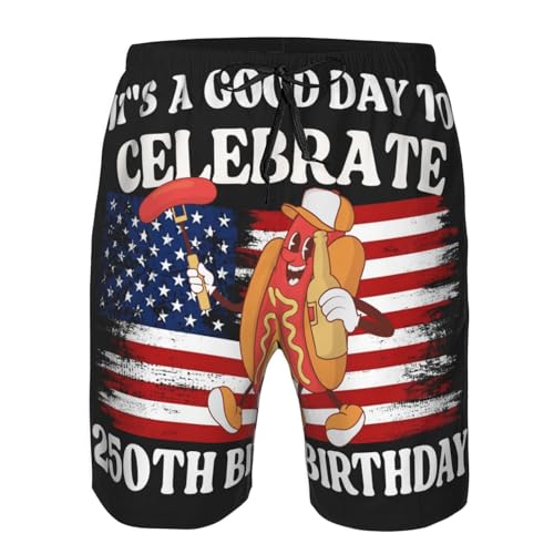 Good Day Celebrate 250th Anniversary Swimtrunk U.S. Birthday 1776 2026 Men's Beachshorts