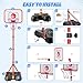 HopeRock 2 in 1 Kids Basketball Hoop and T Ball Set, Adjustable Basket Ball Stand,Hanging Tee Baseball for Toddlers Boys Girls Ages 2 3 4 5 6 7 8 Years Old, Outdoor Toys Gifts