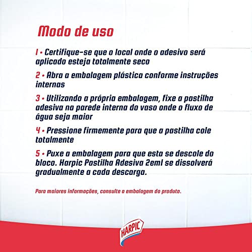 Harpic Limpador e Aromatizador Sanitário Pastilha Adesiva Power 2 em 1 Pinho 3 unidades - Leve 3 Pag