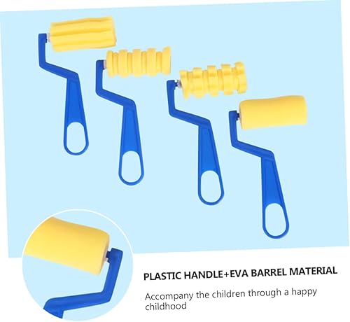 Miniatura 6 de Baluue 8 piezas 1 juego de herramientas para el hogar, patrón de parche de pintura amarilla, suministros divertidos de manualidades, sello de