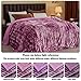 NEWCOSPLAY Super Soft Faux Fur Throw Blanket for Couch Light Purple Sherpa Fuzzy Plush Warm Blanket for Sofa Bed (Light Purple, Throw(40