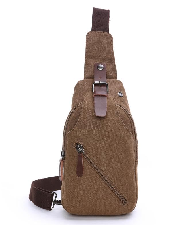 Men Sling Bag Chest Canvas Shoulder Backpack Fanny Pack Mens Womens Crossbody Bag2