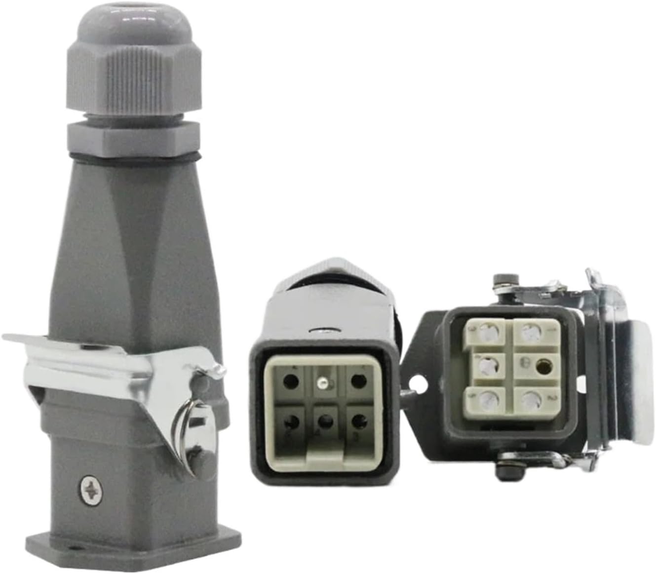 XIOKLM Heavy Duty Plug 6 (5+1) Cores 16A 500V 0062 Top Line of Hot