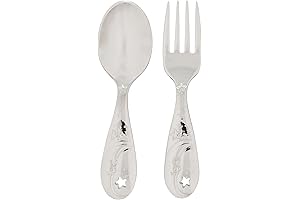 2 Piece Feeding Set, Sweet Dreams,Silver
