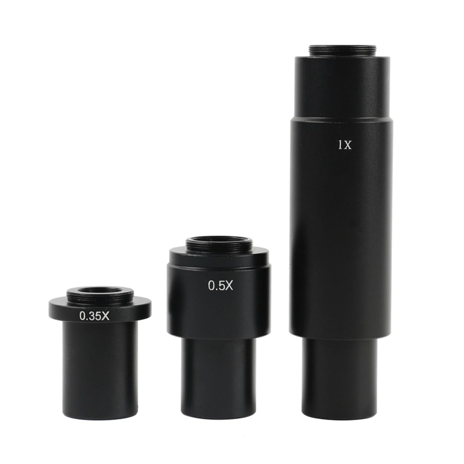 Lente de Microscopio, 0.35X .5X 1X Industry Mono Lens Zoom C-Mount Adapter for 10A .7X ~ 4. Microscope Cámara Lente Ocular(3pcs)