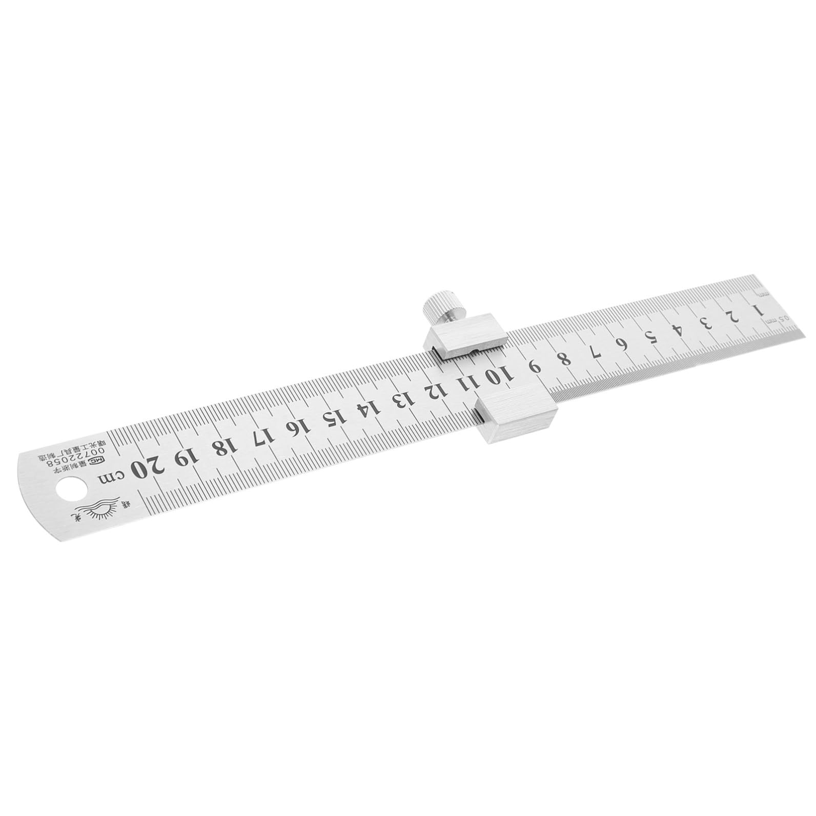 Angoily 4 Set Righello in Acciaio Inossidabile con Blocco Posizionamento Resistente e Antiruggine per Falegnami Architetti e Ingegneri Strumento Misura Compatto e Durevole