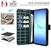 UITUIM Phone Case for Samsung Galaxy A17 5G/4G Case with 2 Tempered Glass Screen Protector Leather Wallet Flip Cover Card Holder Slot Shockproof Magnetic Phone Case Cover for Samsung A17 5G/4G,Black