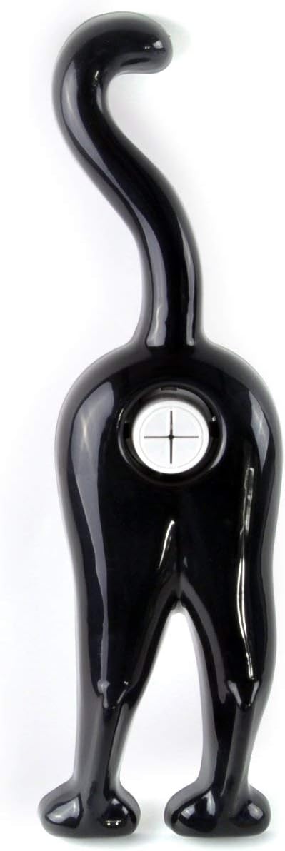 Slam Tea Towel Holder Cat Poo, Black