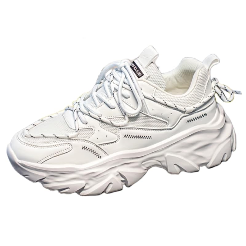 Men's Breathable Casual Sports Shoes - Anti-Slip Rubber Outsole, Lace-Up Design, All-Season (Spring/Summer/Fall) for Outdoor Running, Hiking & Travel