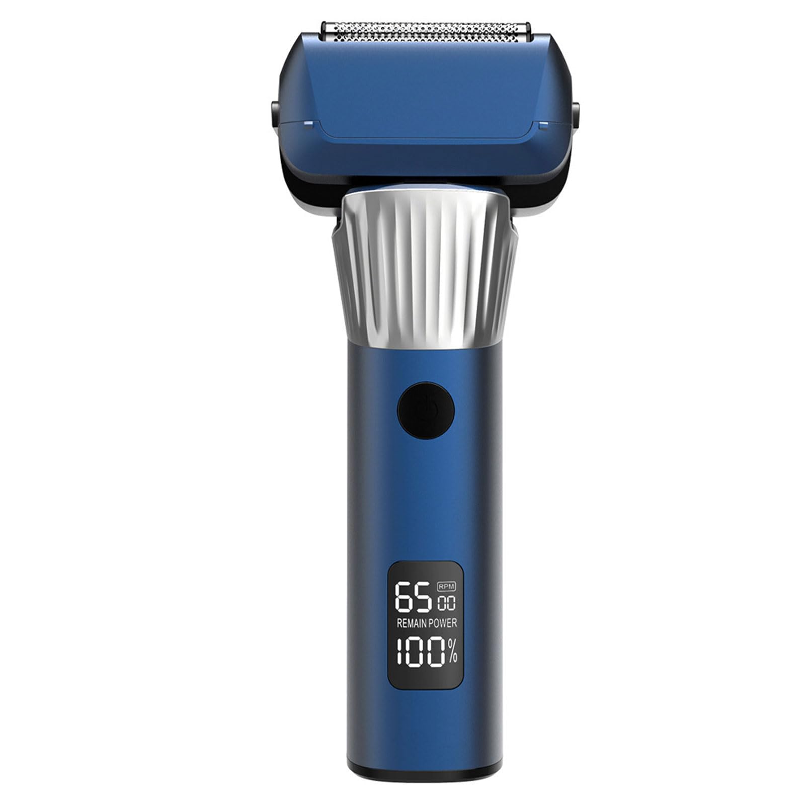 Rasoio elettrico da uomo ricaricabile Piccola macchina da barba Texture ABS adatta per viaggi facili e rasature veloci Trimmer ricaricabile da viaggio Strumento per toelettatura da uomo con schermo