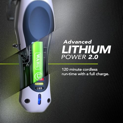 Wahl Clipper Kit Combi Cordless Lithium, Full Haircut Kit, Taper Lever for Fading, Ultra Powerful Battery, Finishing Touches & Beard Maintenance, Scissors & Hair Comb - Image 3