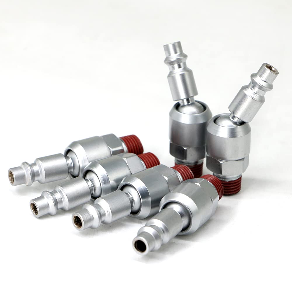 WP WORKPAD Industrial 1/4-Inch Swivel Plug with 1/4-Inch NPT Male Thread Swivel Air Plug