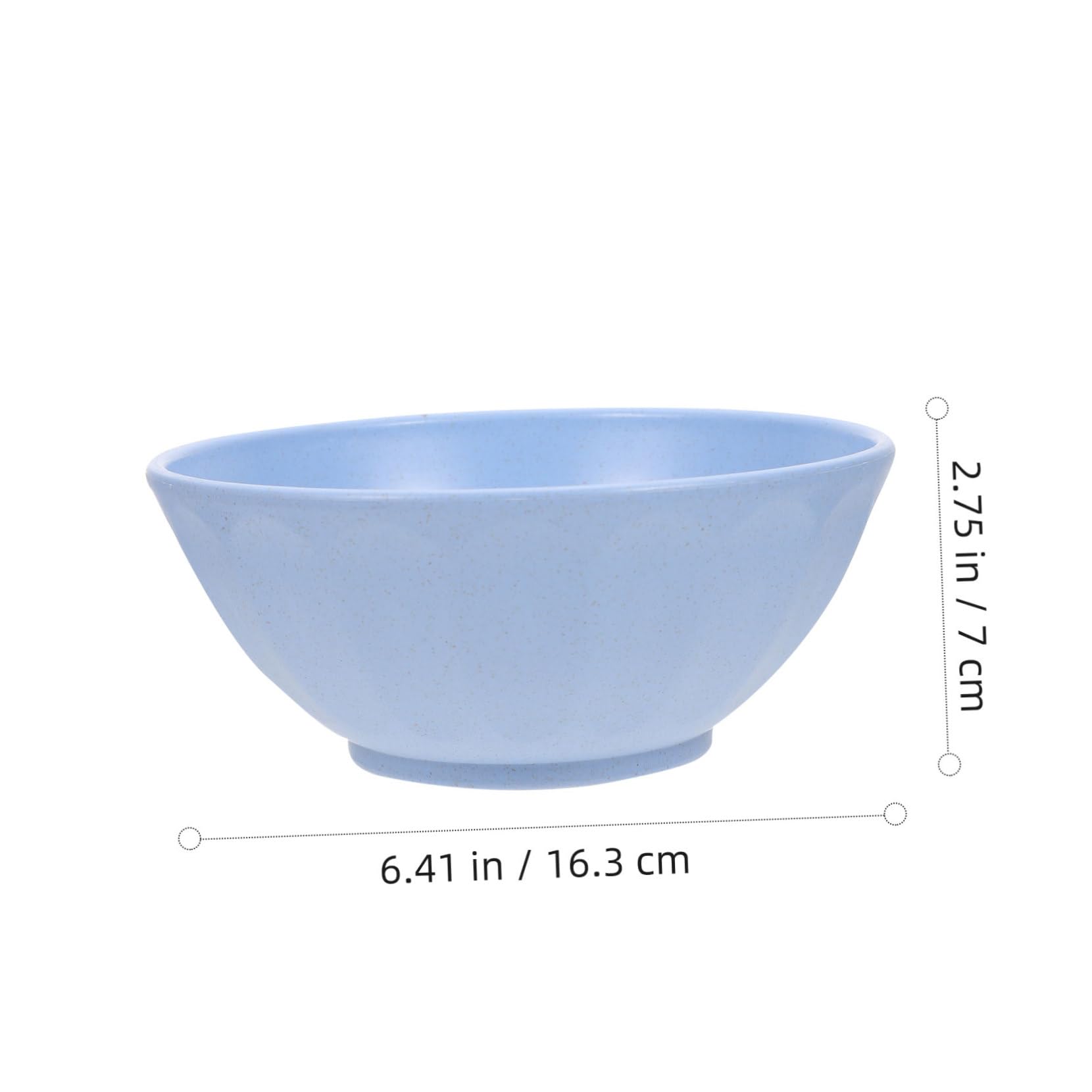 OFFSCH 4Pcs Wheat Straw Noodles Bowls Rice Bowls for Kitchen Tableware Lightweight Wheat Straw Material for Meals Picnics and Parties