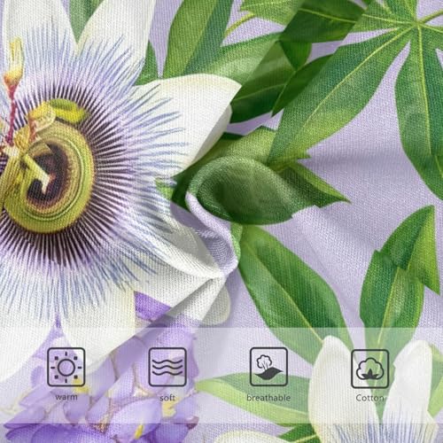 Aesthetic Toddler Girls Underwear 2t Cotton Little Girl Panties White Passion Flowers Purple Underpants Briefs3