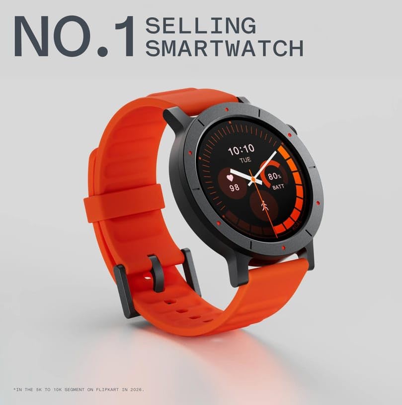 Image of CMF BY NOTHING Watch 3 Pro Smartwatch, Dark Grey | 1.43 inch AMOLED Display, Bluetooth Calling, Built-in Dual-Band GPS, 130+ Sports Modes, IP68
