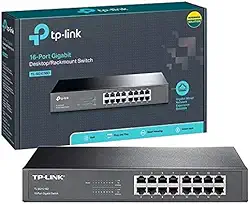 Switch 16p Tp-Link Tl-Sg1016d - 16 Portas Gigabit 10/100/1000mbps