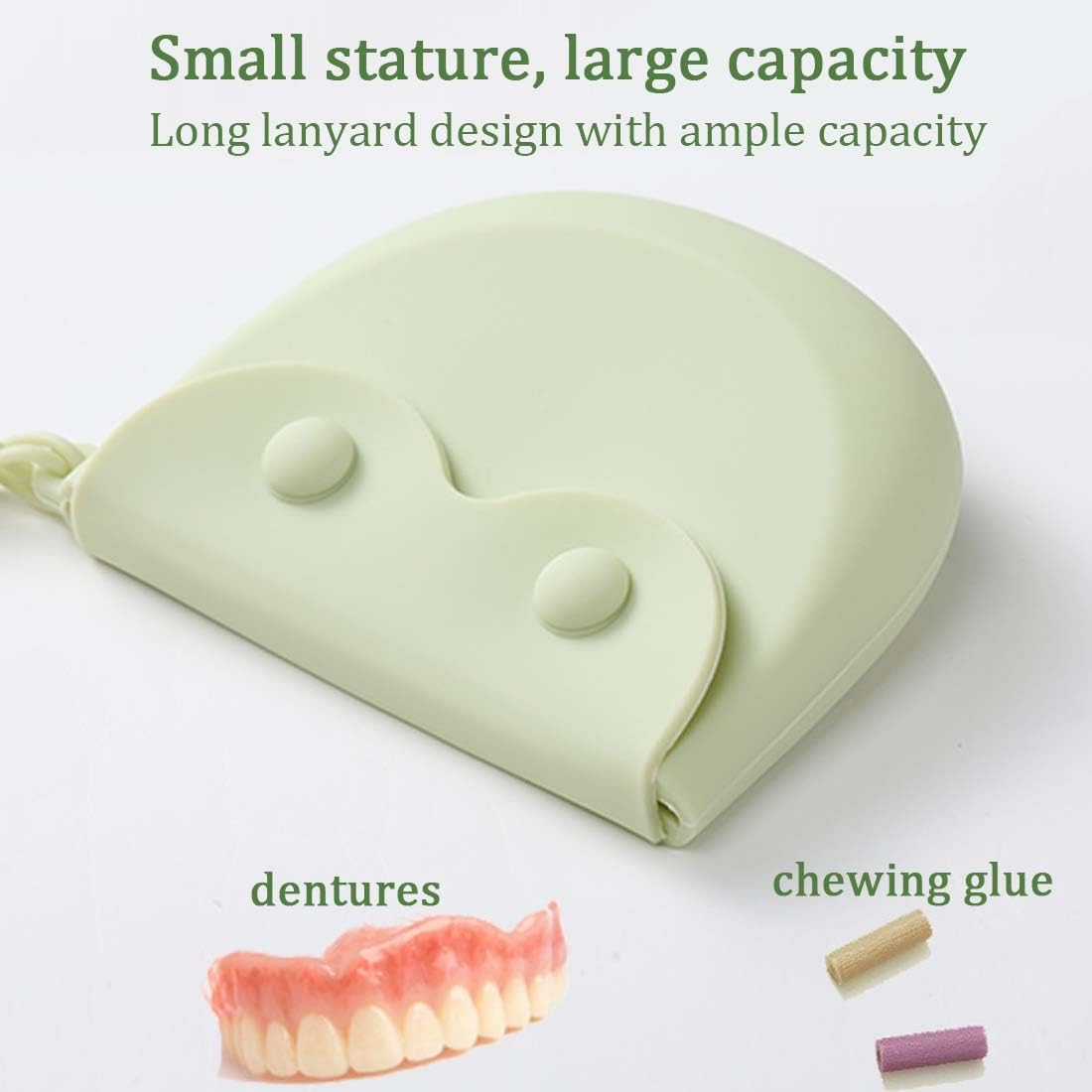Boite Appareil Dentaire Silicone, 1 pièce, Souple et Résistant aux Chutes, Portable, Cas de Retenue, Boite a Dentier, Nettoyage Facile