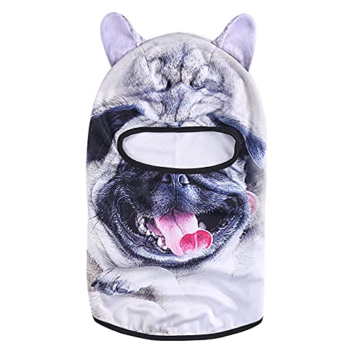 Image of Cat Balaclava,Dog Balaclava,Halloween Hat,Cute Full Face Hood Mask Animal Ski Mask for Hiking Riding Sports Outdoor