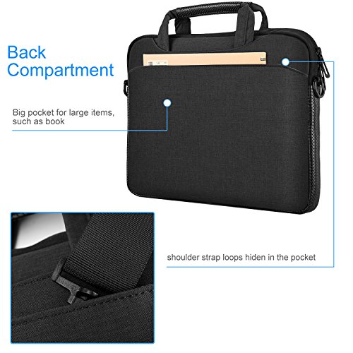 ProCase-14-156-Inch-Laptop-Bag-Messenger-Shoulder-Bag-Briefcase-Sleeve-Case-for-15-Macbook-Pro-14-15-156-Inch-Laptop-Ultrabook-Notebook-MacBook-Chromebook-Computer-Black
