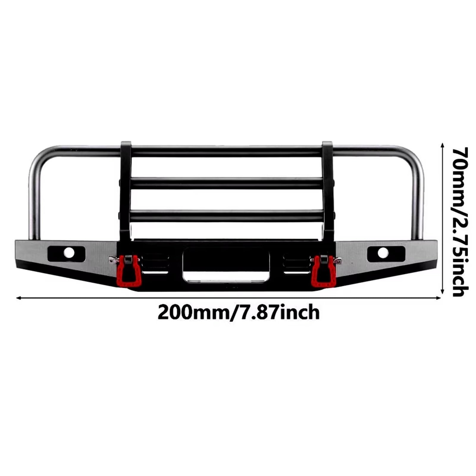 Paraurti RC per Traxxas per TRX4 per Defender per Axial per SCX10 II 90046 per Redcat Paraurti Anteriore Regolabile Metallo per Auto RC Crawler 1/10