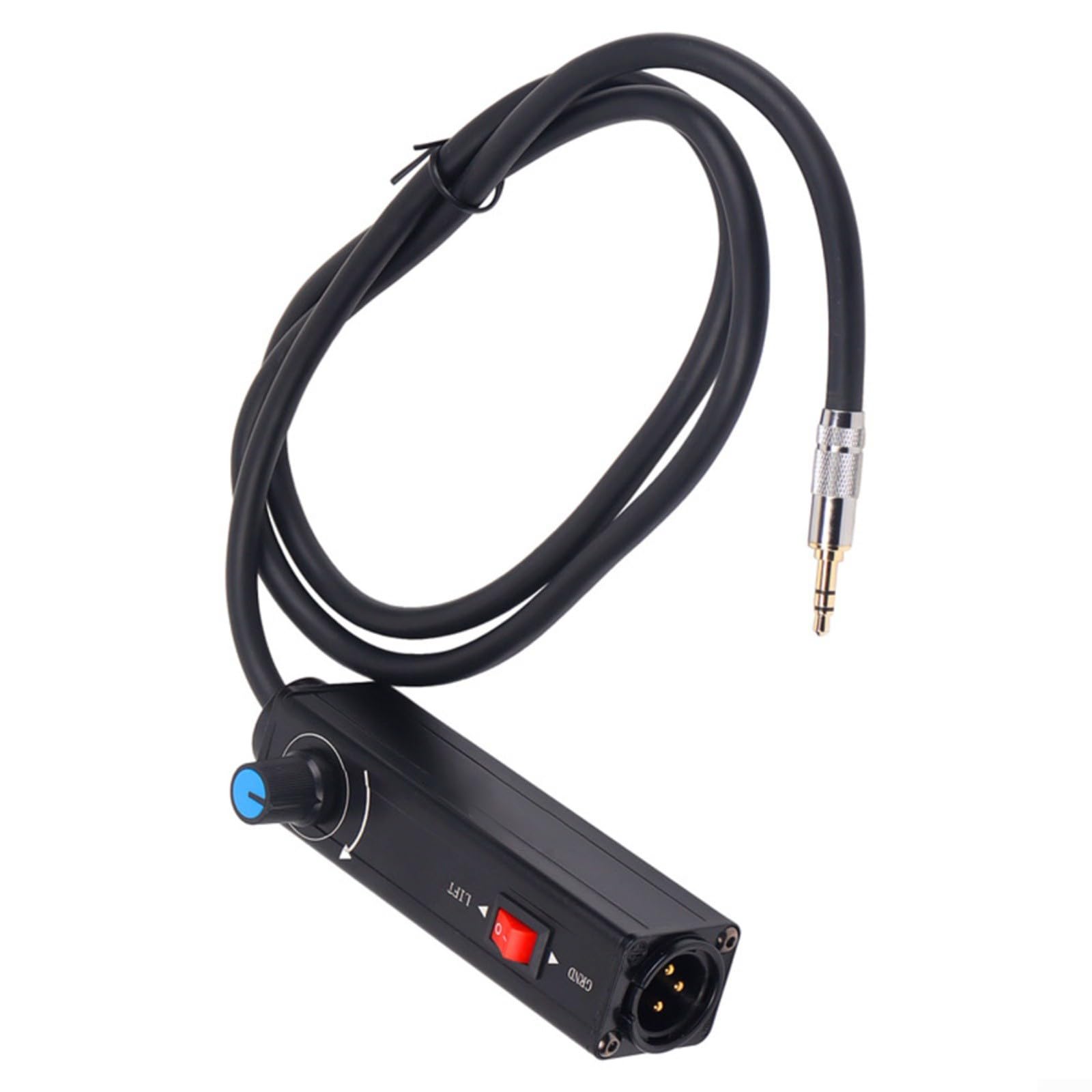 Trasformatore isolatore audio bilanciato da 3,5 mm a XLR, riduzione del rumore, ronzio per eliminatore per registrazione professionale in studio, audio dal vivo e sistemi audio domestici, nero