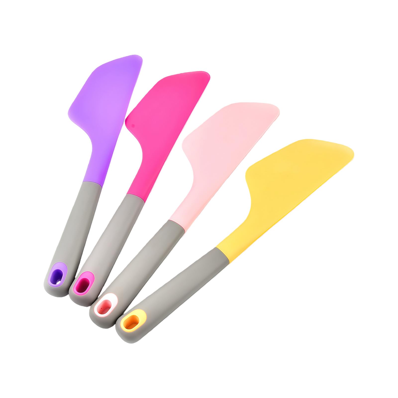 4 spatole in silicone resistenti alle alte temperature per decorare torte utensili da cucina versatili design ergonomico riduce l'affaticamento della mano spatola lavabile in lavastoviglie