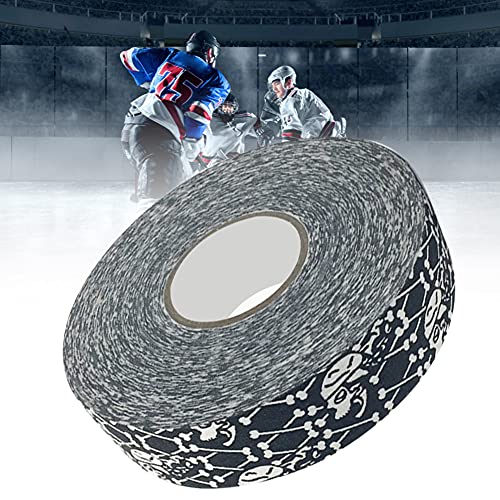 Gavigain 2.5cmx25m Hockey Tape,Hockey Protective Tape Sport Safety Badminton Pole Pads Hockey Stick Tapes (Skeleton)