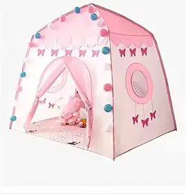 Barraca Tenda menina cabana casa menino Dobrável Menor com/sem luz(Borboleta (com luz))