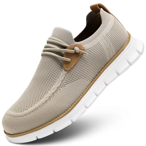 Image of Mens Casual Loafers Shoes Slip On Fashion Walking Dress Sneakers Business Oxfords Work Lightweight Soft Sole Zapatos
