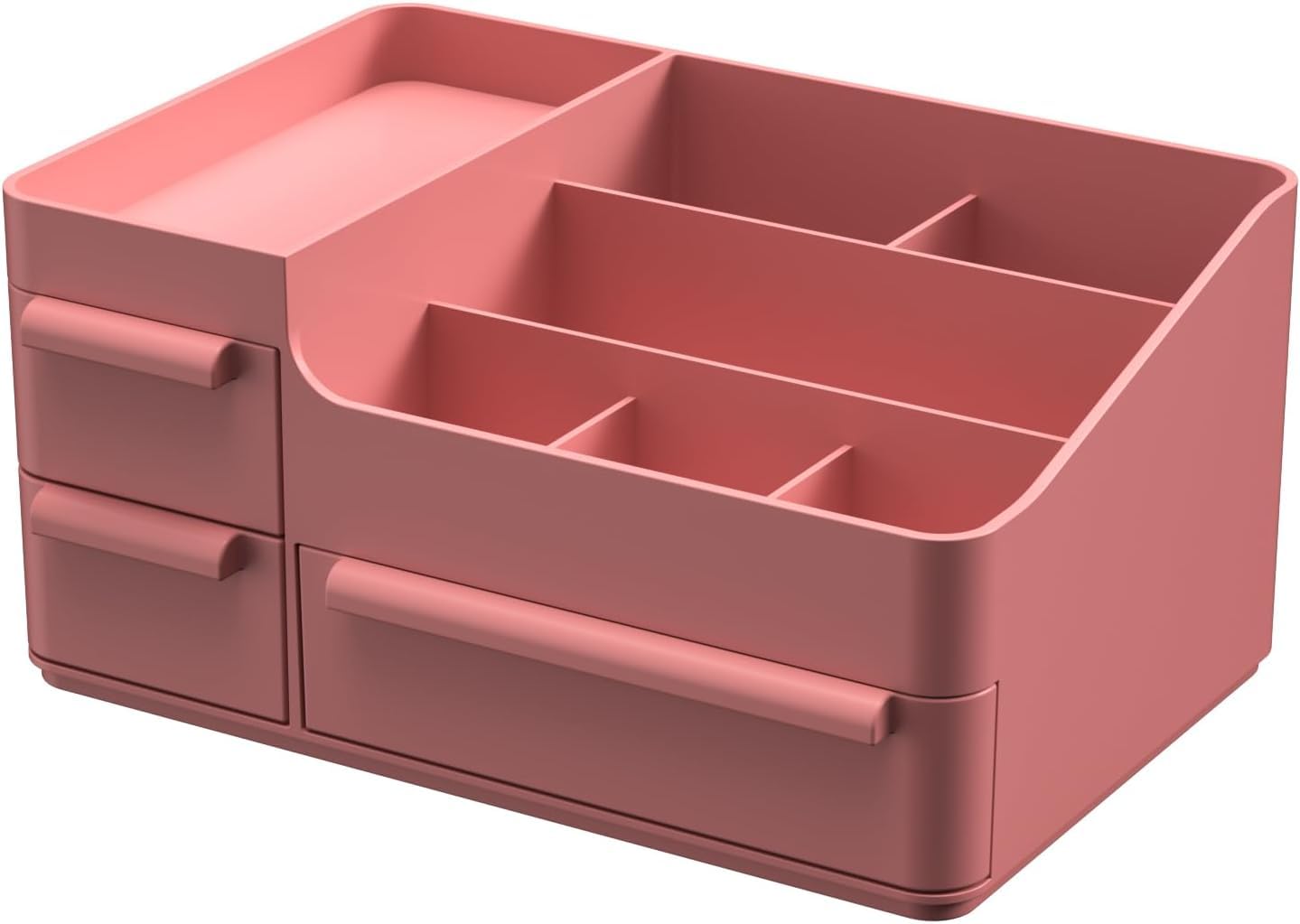 Organizer per trucchi per vanità, scatola per esposizione del piano di lavoro del bagno, contenitore impilabile per cosmetici per gioielli accessori per capelli bellezza prodotti per la cura della