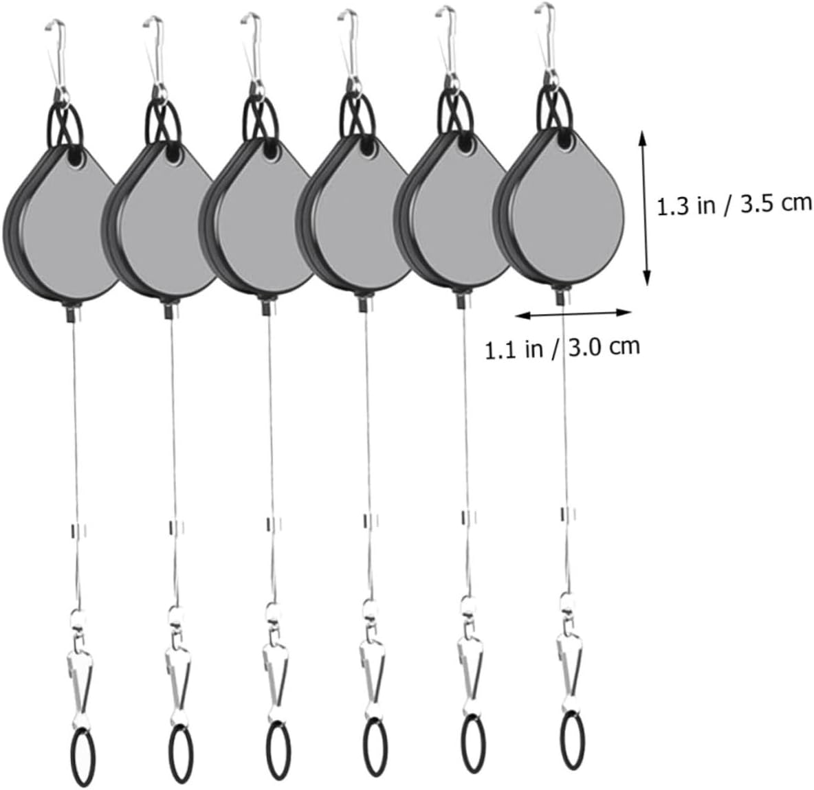 KOMBIUDA Vr Cable Management Ceiling Suspension Kit for Vr Headsets, 40pcs Set with Hooks, Screws, Wall Stickers, Rubber Bands, and Wrenches, Grey Pulley System for Virtual Reality