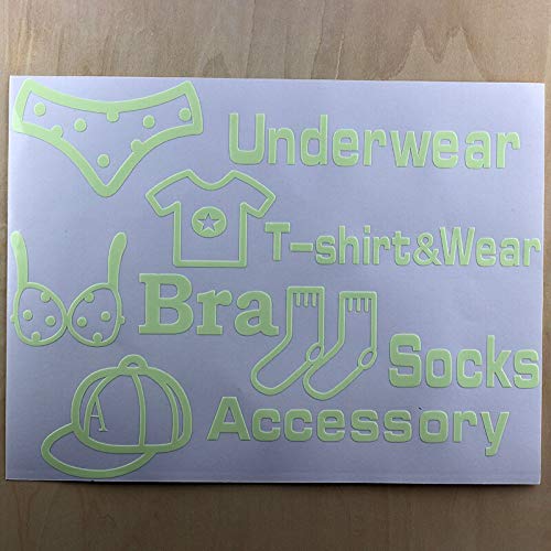 GADGETS WRAP Home Decor Wardrobe Cabinets Clothes Sorting Luminous Stickers Glowing Furniture Stickers Wall Decoration Decals