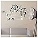 Yyhmkb 'Eat Sleep Game Naklejki ścienne Chłopcy Sypialnia Sztuka Litera DIY Dzieci Salon Dekoracja Dom Dekoracja Mural Naklejki