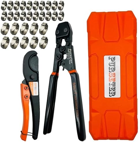 MGYOO Pex Crimping Tool Cinch And Remove Dual-Function Pex Crimp Tool Ratchet Pex Pipe Crimper For Crimping And Clamping PEX Tubing Stainless Steel Clamps From 3/8" To 1", Pipe Clamps - View #7