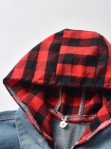 Kids Baby Boys Spring Autumn Lapel Collar Denim Jackets Casual Outerwear Basic Blazer Hoodie Coats3