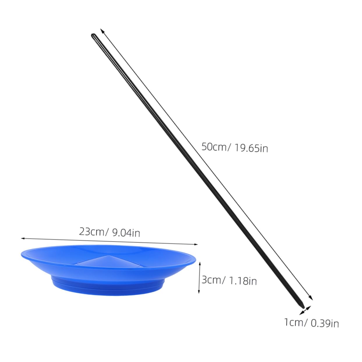 TOYANDONA Juggling Plates with Sticks 4Pcs Spinning Circus Props Lightweight Portable Juggling Set for Indoor Outdoor Carnival Party Performance - Image 2
