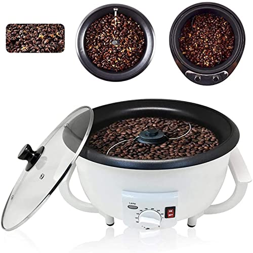 800G Cafetera Doméstica Cafetera Eléctrica Cafetera Cafetera Temperatura Ajustable Pequeña Cafetera de Acero Inoxidable para Café, Frijoles Crudos, Cacahuetes, Cereales, Especias, NATUZORA, Termost