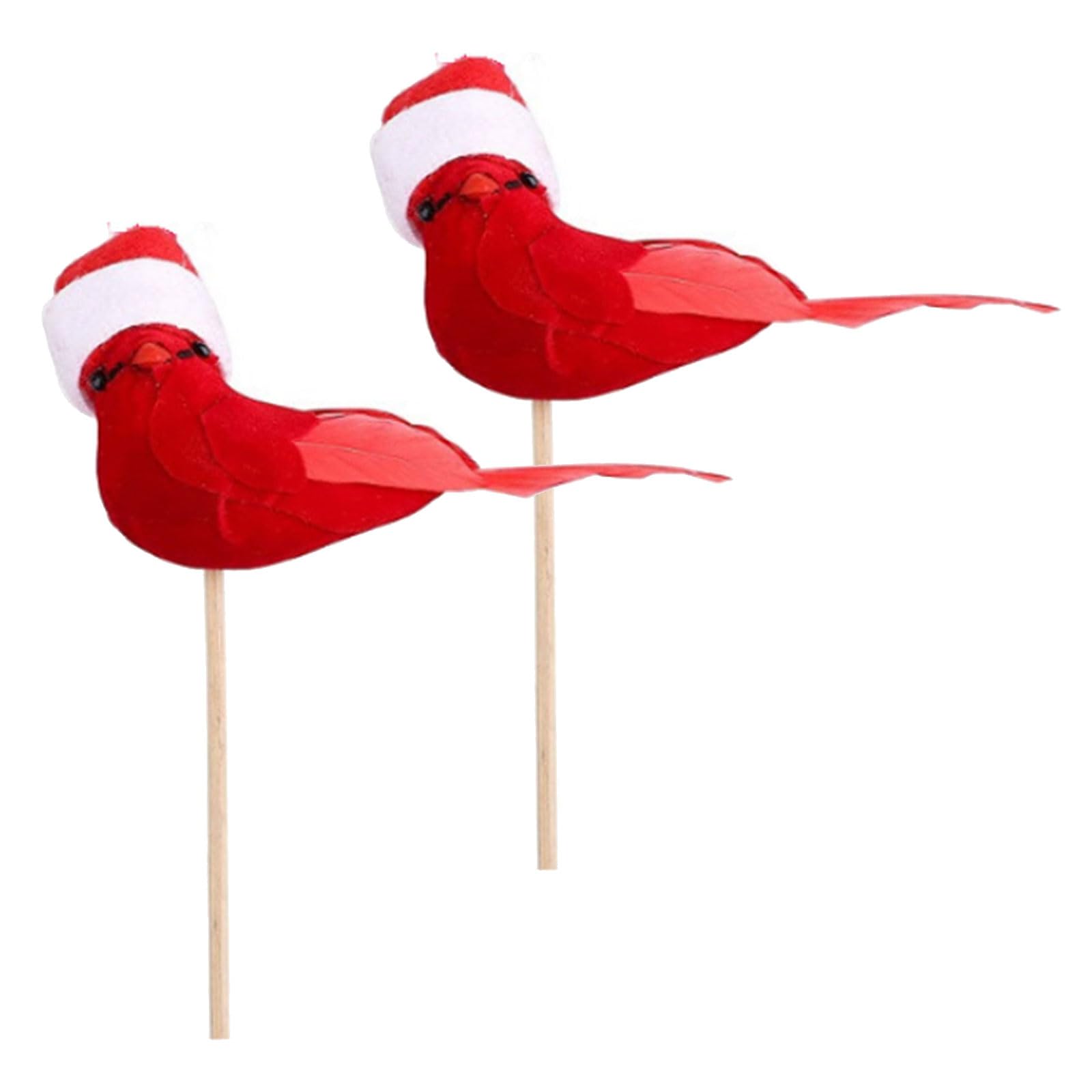 Jazuaiao Of 2 Artificial Bird Garden Accessory Beautiful Flannel Bird Adornment for Creative Landscaping Projects Landscape Designs Ornament
