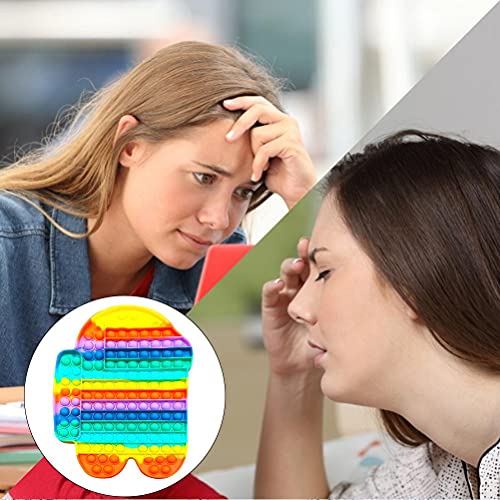 Gtytrxi Sensorische Fidget speelgoed, Push Bubble Sensory Toy Autisme speciale behoeften Stress Toy Silicone Squeezing… - Image 5