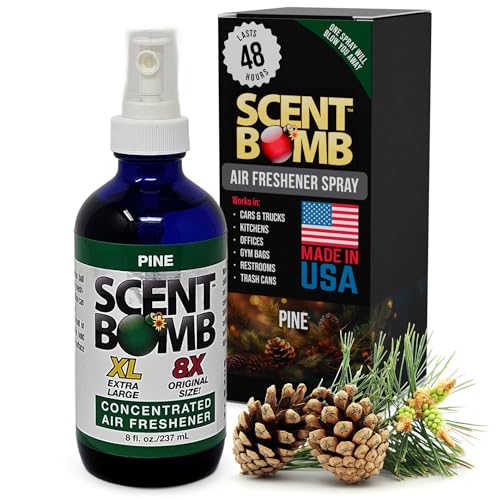 Scent Bomb Pine Air Freshener Spray, Long-Lasting Odor Eliminator for Home, Office & Car