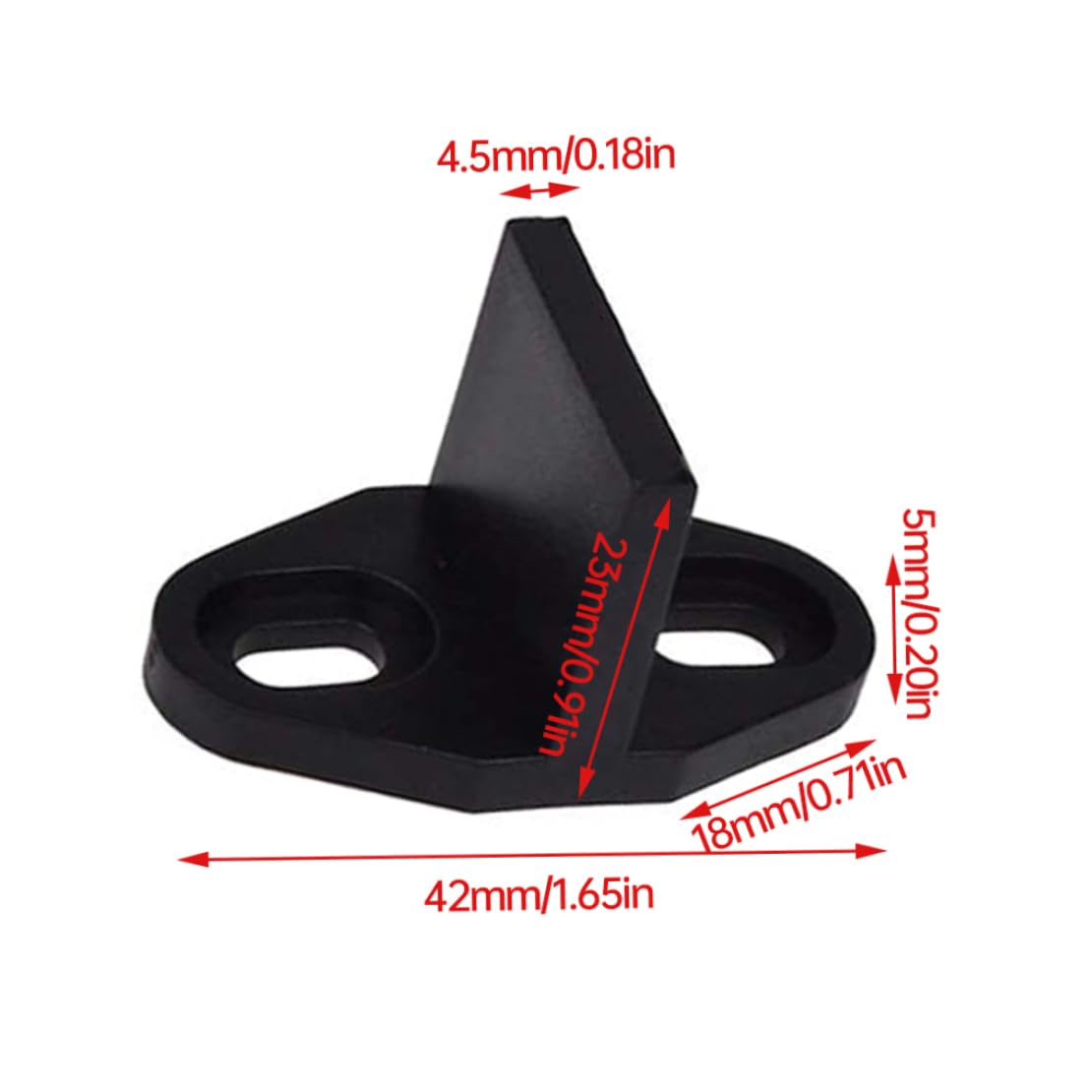 Guida per Porta Scorrevole Hardware Guide per Porta di Bypass del fienile Inferiore montate a Pavimento Biglietto di Auguri da 2 Pezzi