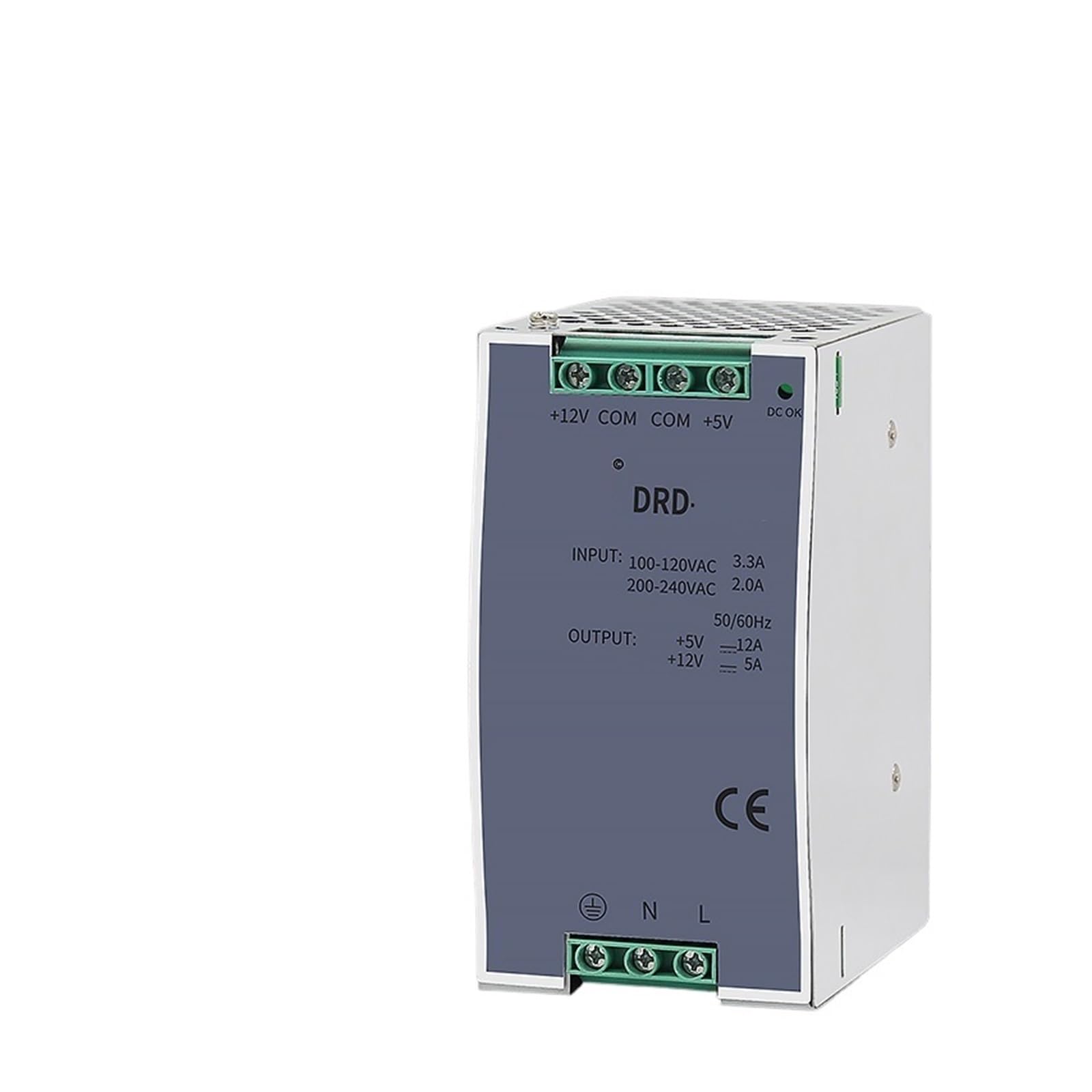 DIN-Schienen-Schaltnetzteile DIN-Rail Switching Power Supply DRD-120F15V4A/-15V4A Positive and Negative Voltage 12V5A24V(DRD-120F 24V)