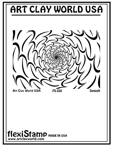 Flexistamps Texture Sheets Swoosh Design - 1 Pc.