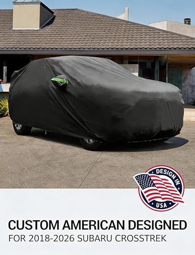 Image of Proadsy Custom Fit 2018-2026 Subaru Crosstrek Car Cover Waterproof Outdoor | UV-Blocking Waterproof With Soft Lining Prevents Leaks & Scratches. Perfect For Sunny, Snowy Outdoor Parking, Garage Storage