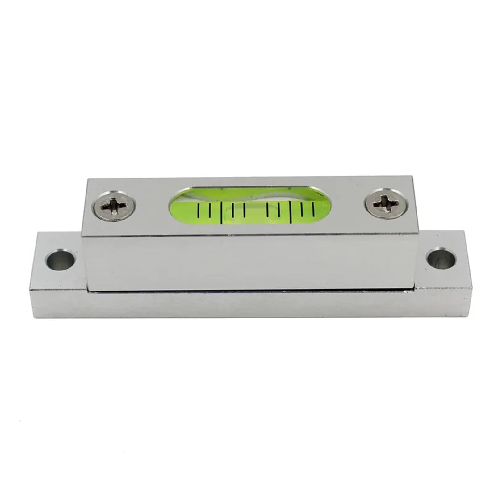 Burbuja de nivel pequeño de alta precisión, Mini nivel de tira, tira de metal cuadrada pequeña ajustable, burbuja Horizontal(Black)