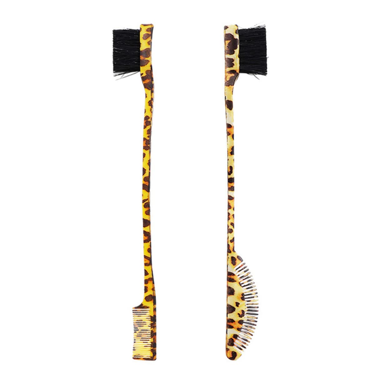 Angoily Practical Dual-head Brow Brush Hair Comb Eyebrow Grooming Kit Portable