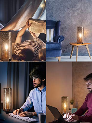 Touch Control Table Lamp, Lamp For Bedroom Set Of 2, 3 Way Dimmable Bedside Desk Lamp With Dual Usb Ports, Nightstand Lamp For Bedroom Living Room, Modern Office Lamp, Living Room, 2 Pack (Red Bronze) #TOP7