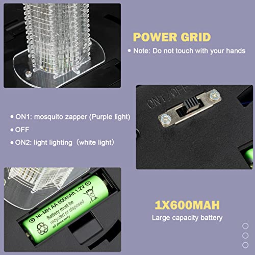 4 Pcs Solar Bug Zapper 2 In 1 Solar Insect Killer Torch Fly Mosquito Zapper Waterproof Mosquito Killer Lighting Lamp Outdoor Bug Repellent For Patio Indoor Outdoor #TOP4