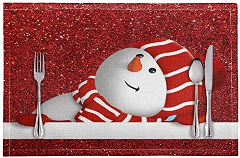Pizding Tropical Palm Leaf Print Placemats, Stain Resistant Anti-Skid Washable PVC Table Mats Kitchen Place Mats, Set of 4 for Dinner Weddings Brunches